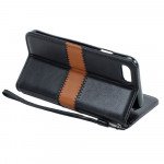 Wholesale iPhone 7 Magnetic Flip Leather Wallet Case (Black)
